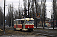 Tatra-T3SUCS #7099 8-го маршрута на улице Академика Павлова в районе Конюшенного переулка