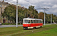 Tatra-T3SUCS #7099 5-го маршрута на улице Плехановской между улицами Молодой Гвардии и Державинской