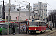 Tatra-T3SUCS #7099 8-го маршрута на площади Восстания возле улицы Броненосца "Потемкин"