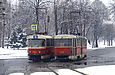 Tatra-T3SUCS #7031 5-го и #7196 8-го маршрута на перекрестке улиц Плехановской и Полевой