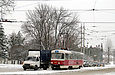Tatra-T3SUCS #7240 27-го маршрута на улице Академика Павлова возле Московского проспекта