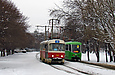 Tatra-T3SUCS #7240 27-го маршрута на улице Героев Труда возле перекрёстка с улицей Гвардейцев Широнинцев