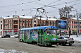 Tatra-T3SUCS #7266 5-го маршрута на повороте с улицы Кирова на улицу Плехановскую