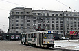 Tatra-T3SUCS #7266 5-го маршрута на разворотном кольце конечной станции "Южный вокзал"