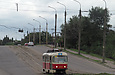 Tatra-T3M #8023 5-го маршрута на улице Морозова возле Юмтовского путепровода