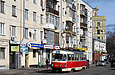 Tatra-T3M #8023 5-го маршрута на Московском проспекте в районе Слесарного переулка