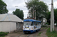 Tatra-T3M #8023 на улице Лютовской разворачивается на конечной "Новоселовка"
