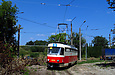 Tatra-T3M #8034 20-го маршрута разворачивается на конечной станции "Малая Даниловка"