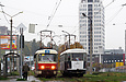Tatra-T3M #8034 и Tatra-T3SU #3061 20-го маршрута на улице Клочковской возле перекрестка с улицей Павловской