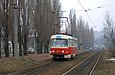 Tatra-T3M #8034 27-го маршрута на улице Академика Павлова в районе улицы Веринской