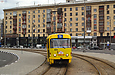 Tatra-T3M #8034 5-го маршрута поворачивает с Павловской на Сергиевскую площадь