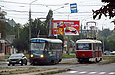 Tatra-T3M #8039 и Tatra-T3SUCS #7068 8-го маршрута на улице Морозова
