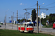Tatra-T3M #8046 20-го маршрута на улице Клочковской в районе улицы Промышленной