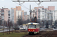 Tatra-T3M #8046 5-го маршрута на улице Плехановской в районе улицы Державинской