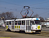 Tatra-T3M #8046 изменённого 27-го маршрута на площади Ирины Бугримовой возле одноименной остановки
