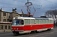 Tatra-T3M #8070 5-го маршрута на Корсиковском путепроводе