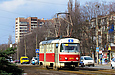 Tatra-T3M #8070 5-го маршрута на проспекте Героев Сталинграда в районе Зернового переулка