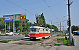 Tatra-T3M #8070 20-го маршрута на улице Клочковской на перекрестке с проспектом Победы