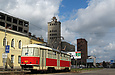 Tatra-T3M #8070 20-го маршрута на улице Красноармейской возле перекрестка с улицей Чеботарской