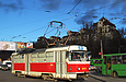 Tatra-T3M #8070 20-го маршрута на улице Клочковской возле перекрестка со спуском Пассионарии