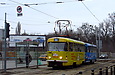 Tatra-T3M #8070-8073 26-го маршрута на улице Мироносицкой возле парка им. Горького
