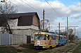 Tatra-T3M #8070-8073 26-го маршрута на улице Шевченко между улицей Астраханской и улицей Пономаревской