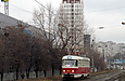 Tatra-T3M #8073 20-го маршрута на улице Клочковской между улицей Херсонской и Досвидным переулком