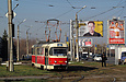 Tatra-T3M #8102 20-го маршрута на улице Клочковской на перекрестке с Рогатинским проездом