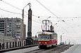 Tatra-T3M #8102 8-го маршрута на улице Плехановской спускается с Балашовского путепровода