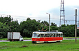 Tatra-T3M #8102 8-го маршрута на Салтовском шоcсе перед остановкой "Улица Калининградская"