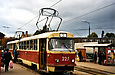 Tatra-T3SU #227-228 2-го маршрута на Московском проспекте возле универмага "Харьков"