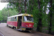 Tatra-T3 #253 на конечной станции "Гидропарк"