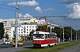 Tatra-T3SUCS #278 8-го маршрута на улице Плехановской в районе станций метро "Спортивная" и "Метростроителей"