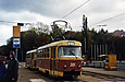 Tatra-T3SU #301-302 27-го маршрута на Московском проспекте возле универмага "Харьков"