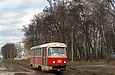 Tatra-T3SU #301 12-го маршрута на улице Сумской возле конечной станции "Парк им. Горького"