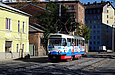 Tatra-T3SUCS #301 20-го маршрута на улице Большой Панасовской в районе Резниковского переулка