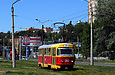 Tatra-T3SU #302 20-го маршрута на улице Клочковской в районе улицы Космической