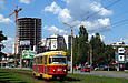 Tatra-T3SU #302 20-го маршрута на улице Клочковской в районе улицы Павловской