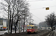 Tatra-T3SU #302 6-го маршрута на Московском проспекте возле улицы Якира