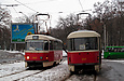 Tatra-T3SU #302 и #317 12-го маршрута на проспекте Правды