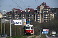 Tatra-T3SU #302 20-го маршрута на Новоивановском мосту