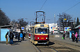 Tatra-T3SU #302 6-го маршрута на Московском проспекте возле универмага "Харьков"