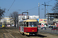 Tatra-T3SU #302 6-го маршрута на Московском проспекте возле универмага "Харьков"