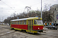 Tatra-T3SU #303 на улице Плехановской возле улицы Молодой Гвардии