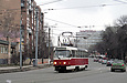 Tatra-T3SUCS #304 7-го маршрута на улице Конева напротив площади Национальной гвардии