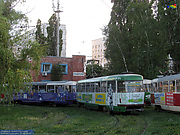 Tatra-T3SUCS #304 12-го маршрута на разворотном круге "Проспект Победы"