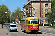 Tatra-T3SU #309 12-го маршрута на улице Котлова перед поворотом в Лосевский переулок