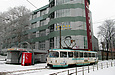 Tatra-T3SU #309 6-го маршрута в Салтовском переулке перед выездом на улицу Академика Павлова
