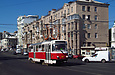 Tatra-T3SUCS #309 28-го маршрута на улице Университеской возле перекрестка с улицей Кузнечной