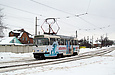 Tatra-T3SUCS #309 6-го маршрута на улице Академика Павлова в районе Сабуровой дачи
